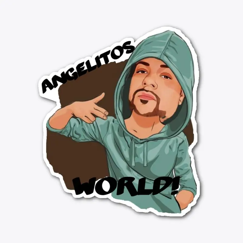 Angelitos World Cutout sticker